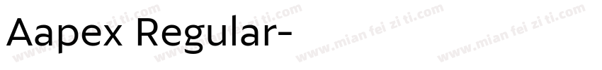 Aapex Regular字体转换